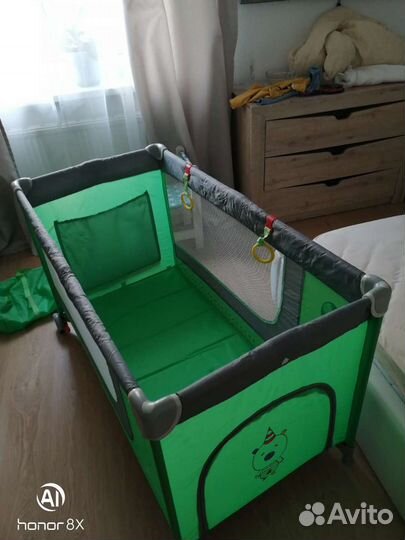 Манеж с 2х сторонним матрасом