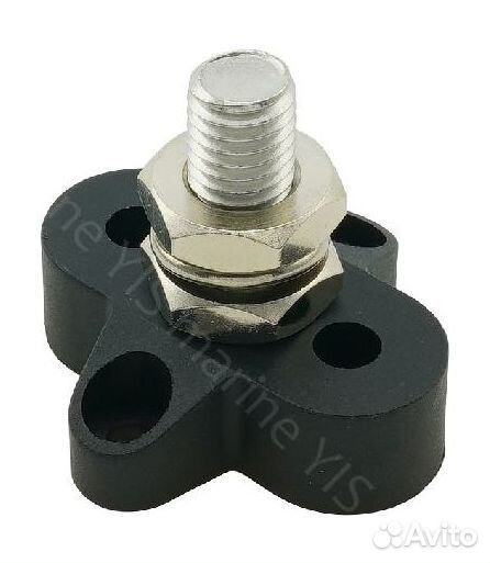 Клемма-штифт одинарная, M10, черная BF411M10 Yih S