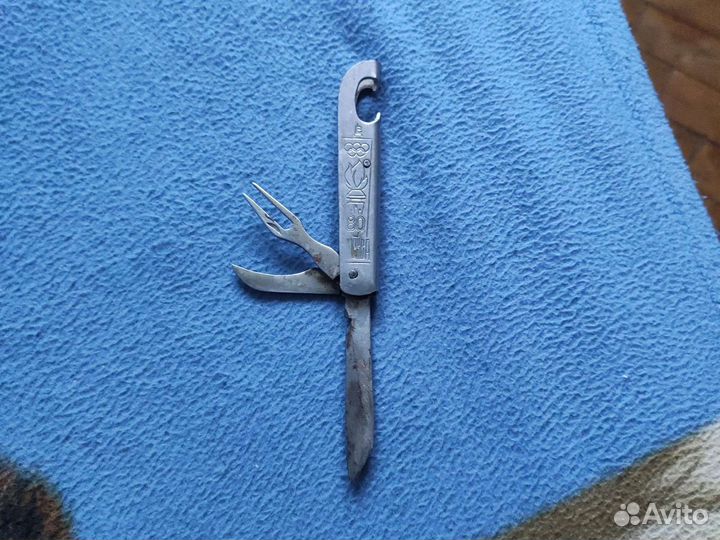 Винтажный складной нож СССР Олимпиада 80