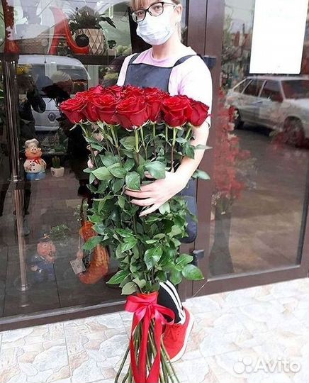 Высокие розы Букеты с доставкой