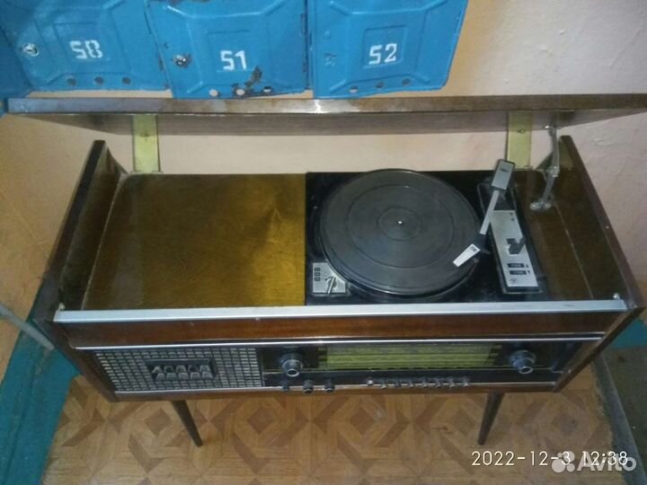 Ламповая радиола Урал 114 с иглой