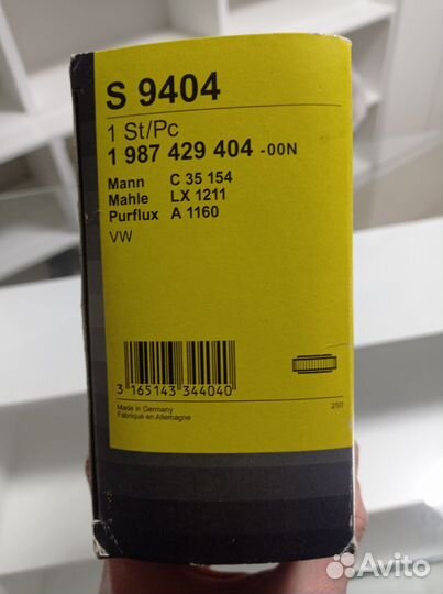 Воздушный фильтр Bosch