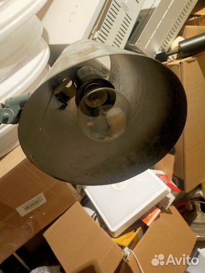 Настольная лампа СССР индустриальная