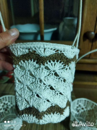 Корзинка плетёная декор хендмейд хлопок