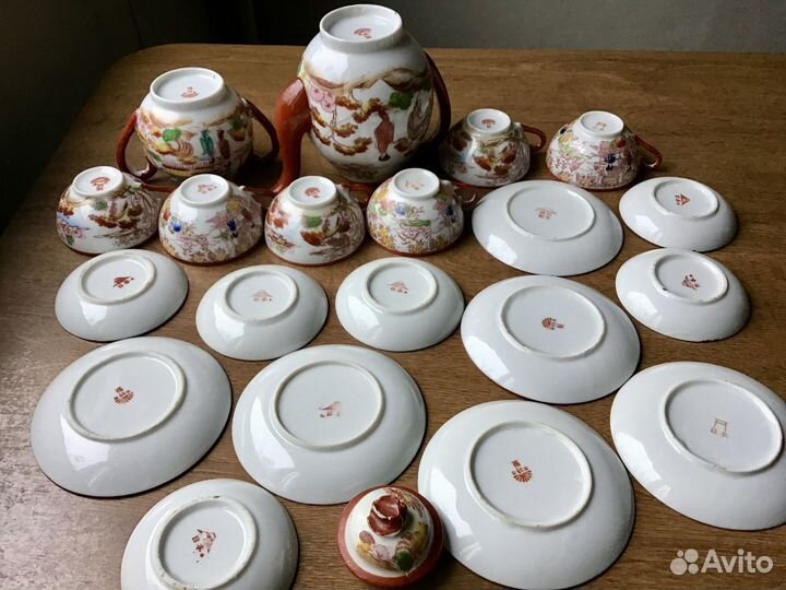 Кофейный сервиз Япония костяной фарфор