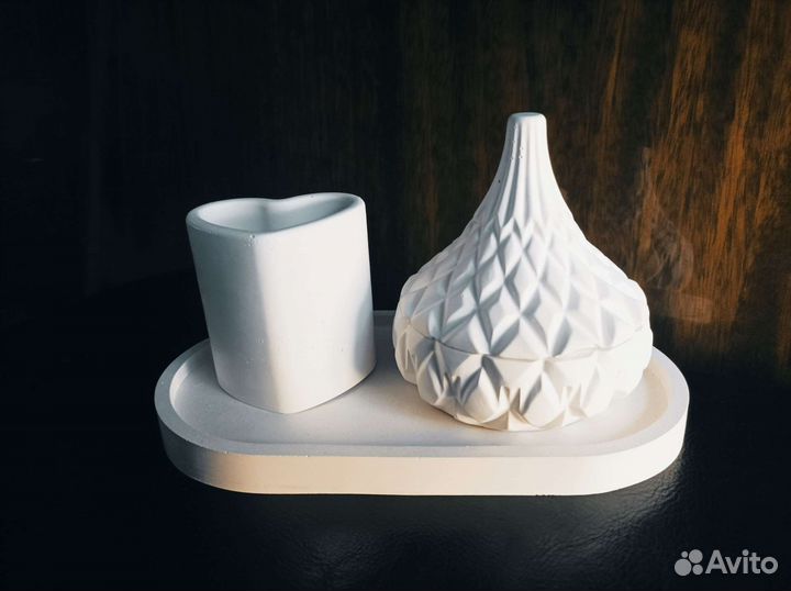 Интерьерный набор из гипса