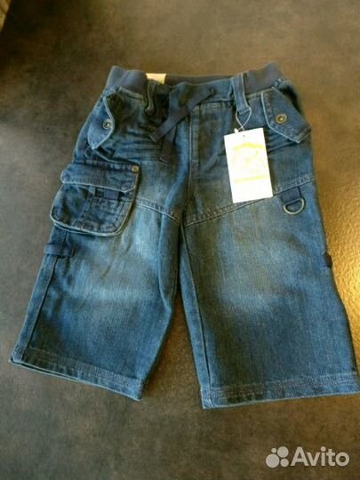Новые джинсовые шорты Vertbaudet, 6 лет (114 см)