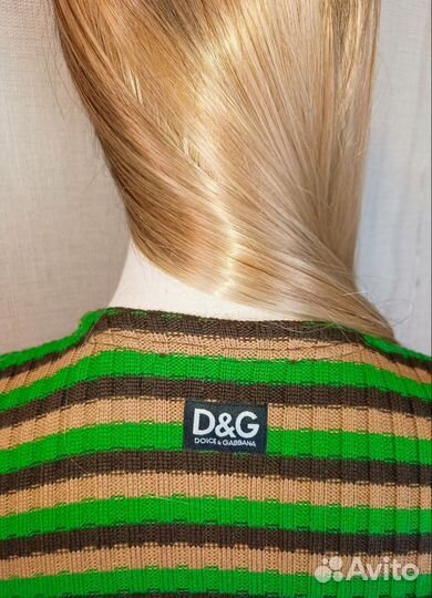 Джемпер с коротким рукавом от D&G