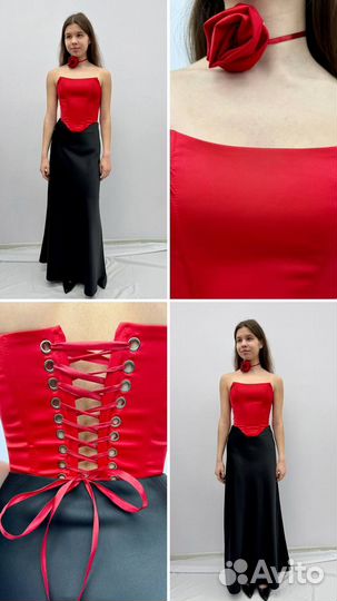 Корсет женский вечерний с розой