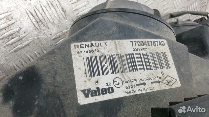 Фара левая Renault Megane рест. 2001