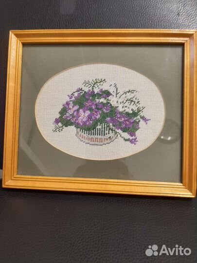 Картина вышивка гладью