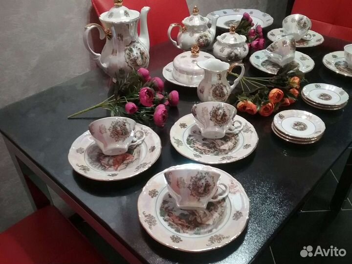 Чайный сервиз Мадонна,фарфор оригинал, новый, ГДР