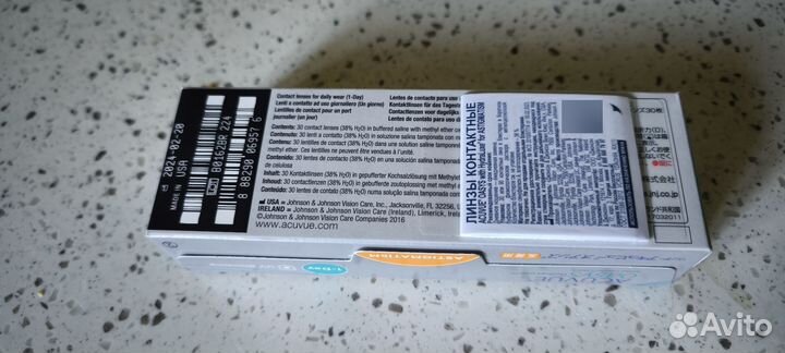 Линзы контактные acuvue oasys