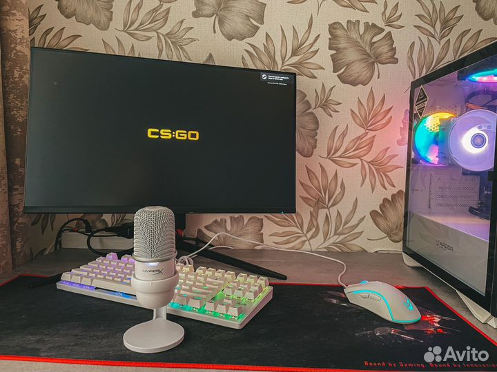 Микрофон hyperx solocast (белый)