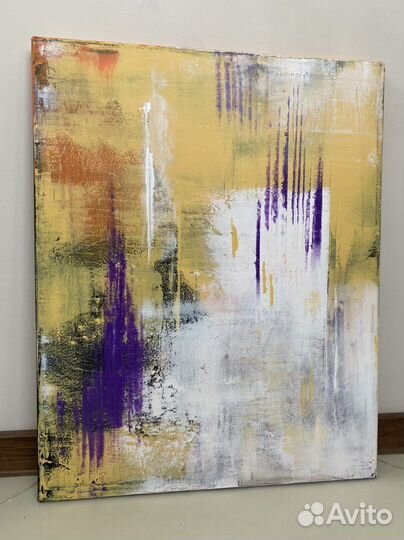 Интерьерная картина на холсте акрилом, абстракция