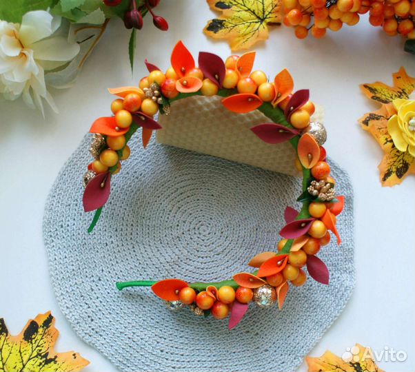 Осенний ободок/ ободок ягодки