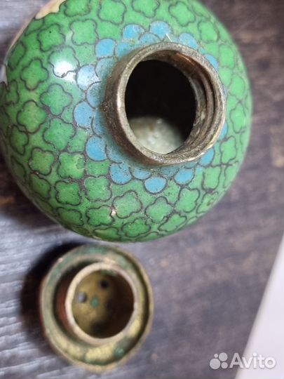 Солонка, клуазоне