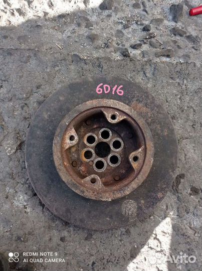 Шкив коленвала двс 6D16, Митсубиси Фусо