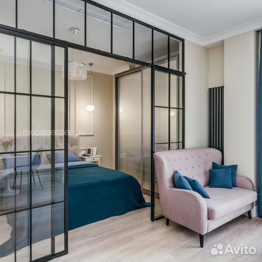 Распашные перегородки для зонирования