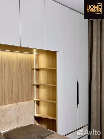 Шкаф распашной с фрезерованными фасадами