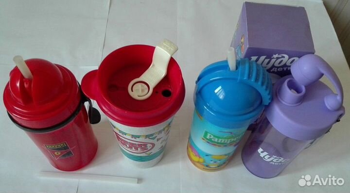 Новые бутылки для воды разные Новый поильник