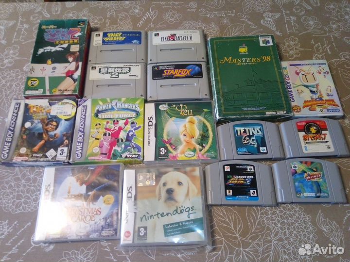 Картриджи ds, gba, n64,snes,gbc