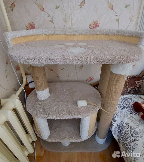 Когтеточка с домиком для крупных пород б/у