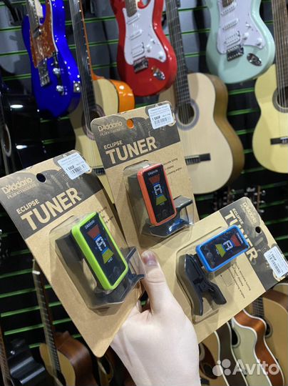 D'Addario тюнер на прищепке (Новый)