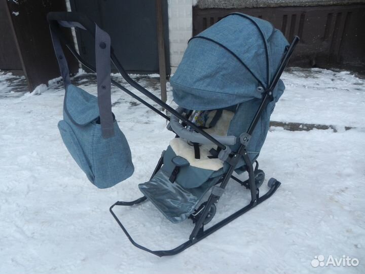 Санки-коляска galaxy немного б/у,в идеале,лёгкие,с