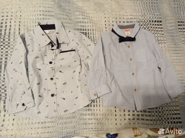 Рубашки, брюки для мальчика на рост 74, 80, 86