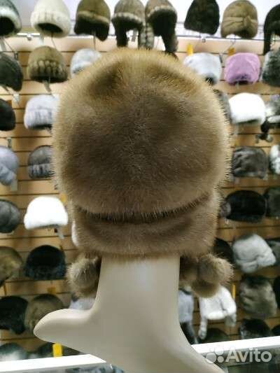 Шапка норковая новая женская