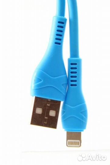 USB Кабель для Apple/iPhone X, 1.3A, Лазурь, 1 м