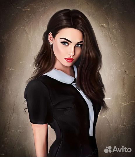 Арт портрет по фото, дрим арт, печать на холсте