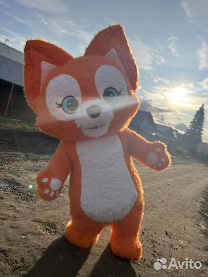 Ростовая кукла Лиса поздравление нА дР Аниматор