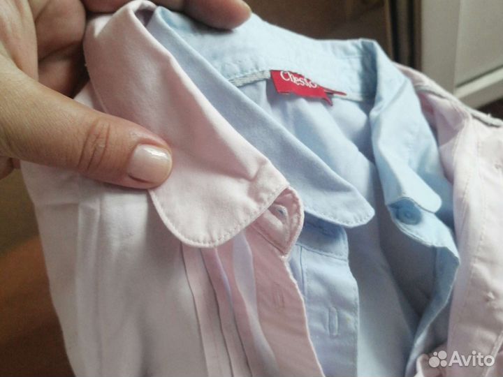 Рубашки школьные для девочки 2 шт, р 146