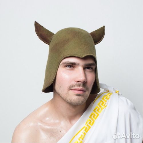 Колпак для бани Викинг Милитари (Шерсть 100)