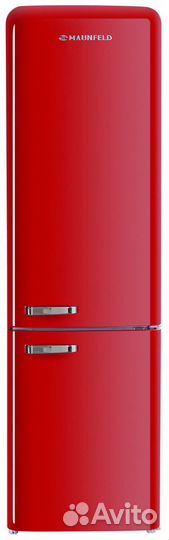 Холодильник maunfeld MFF186nfrr, красный