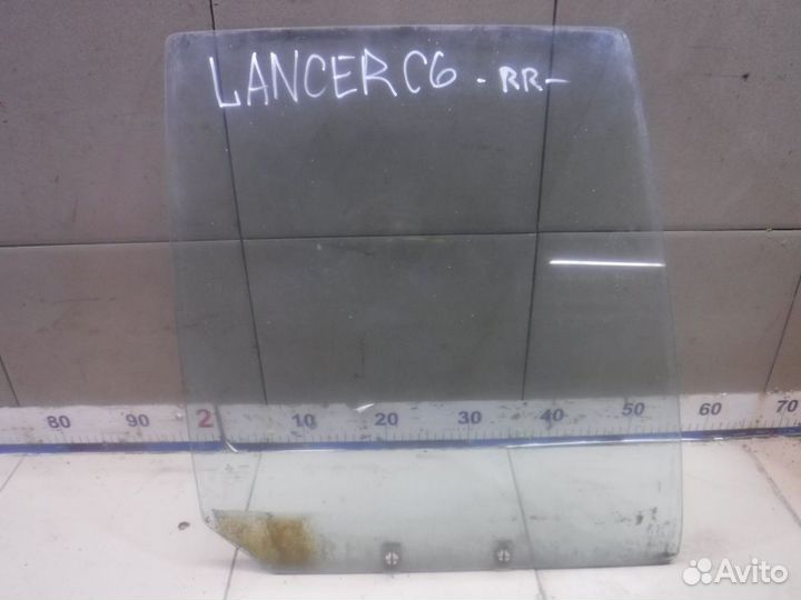 Стекло деври задней правой Mitsubishi Lancer V