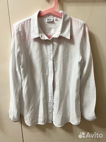 Блузка школьная Orby р.128, вискоза, не мнётся