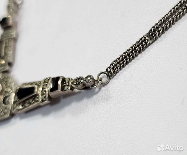 Серебряное колье 925 пробы