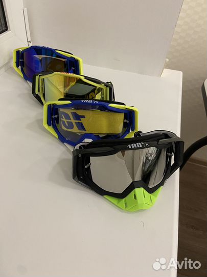 Очки для мотоцикла кроссового и эндуро шлема