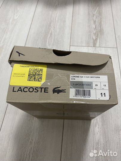 Кеды lacoste детские