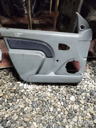 Обшивка двери передней левой Renault Logan