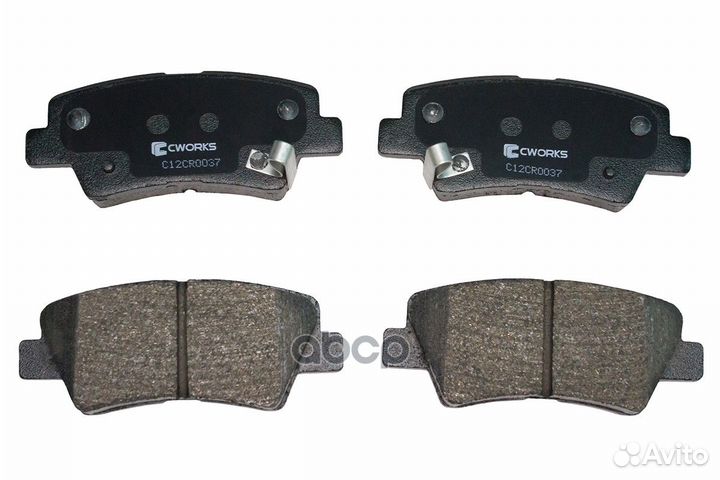 Тормозные колодки задние (Low Metallic) cworks