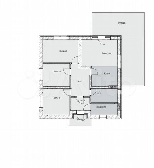 Дом 87 м² на участке 7,3 сот.