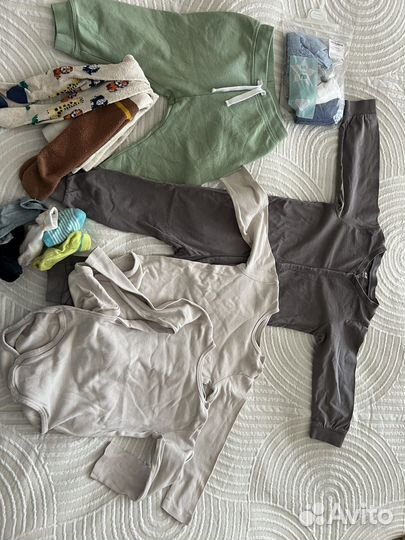 Пакет одежды на мальчика 1-1,5 года h&M