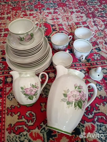 Сервиз не полный Дулево (чайный, кофейный)