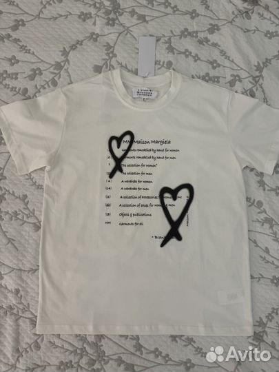 Maison margiela футболка белая