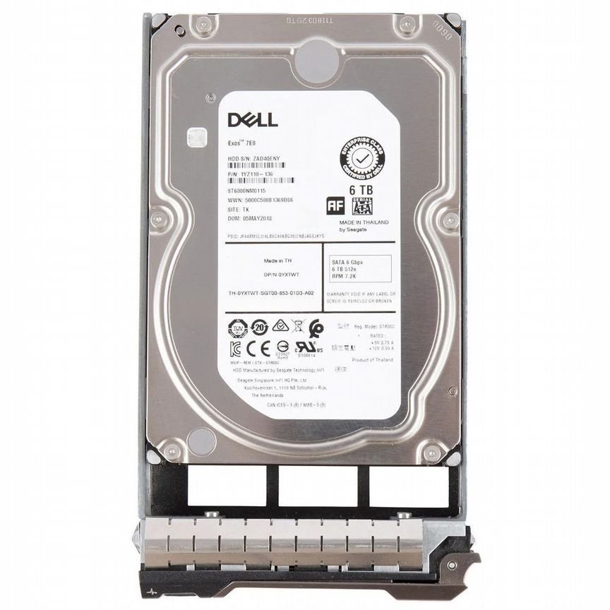 [0YXTWT] Жесткий Диск Dell Yxtwt 6tb Sata3 3.5" Hdd 0yxtwt