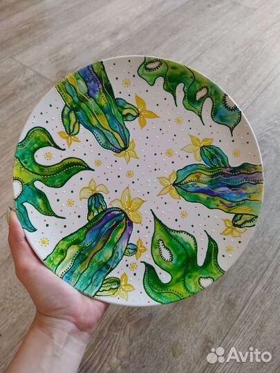 Тарелка ручная роспись